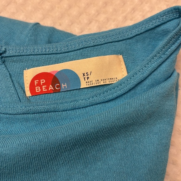 NEW! FREE PEOPLE Free-est MONA Shorts Romper Size XS TROPICAL BLUE Turquoise - Picture 11 of 16